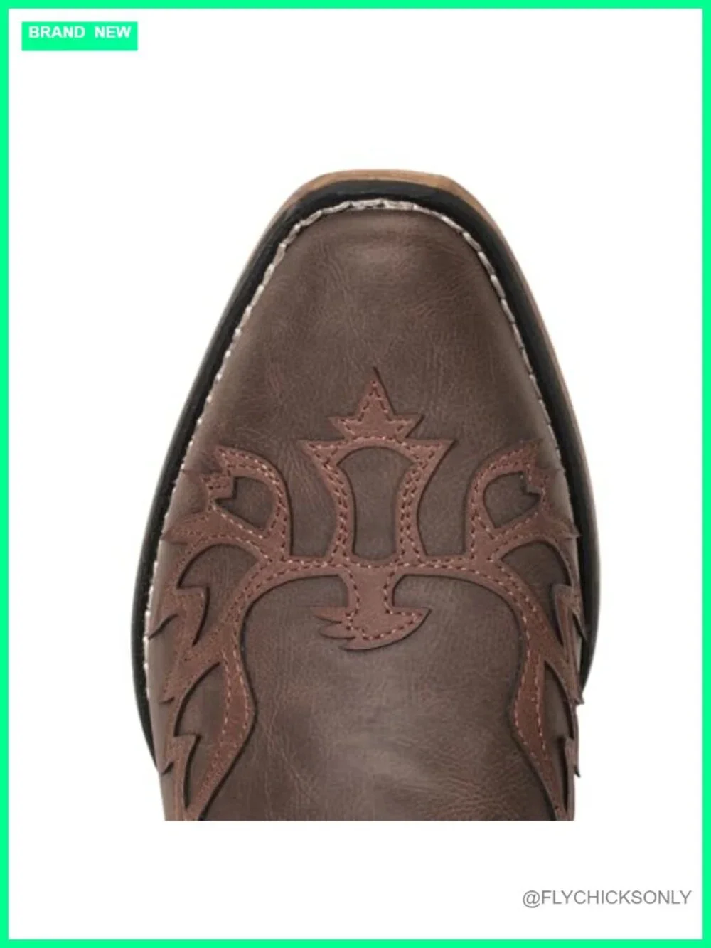 Faux Leather Ankle Cowboy Boots Western Embroidered Snip Toe Booties